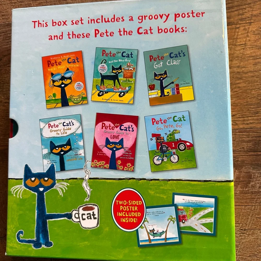 HarperCollins Pete the Cat's Groovy Box of Books set